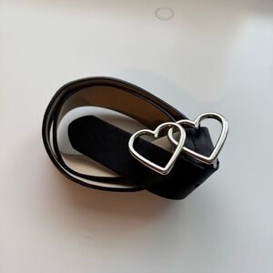 Black Heart Buckle Belt